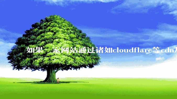 如果一家网站通过诸如cloudflare等cdn加速服务套了个壳，那还有办法查到该网站的ip地址吗?
